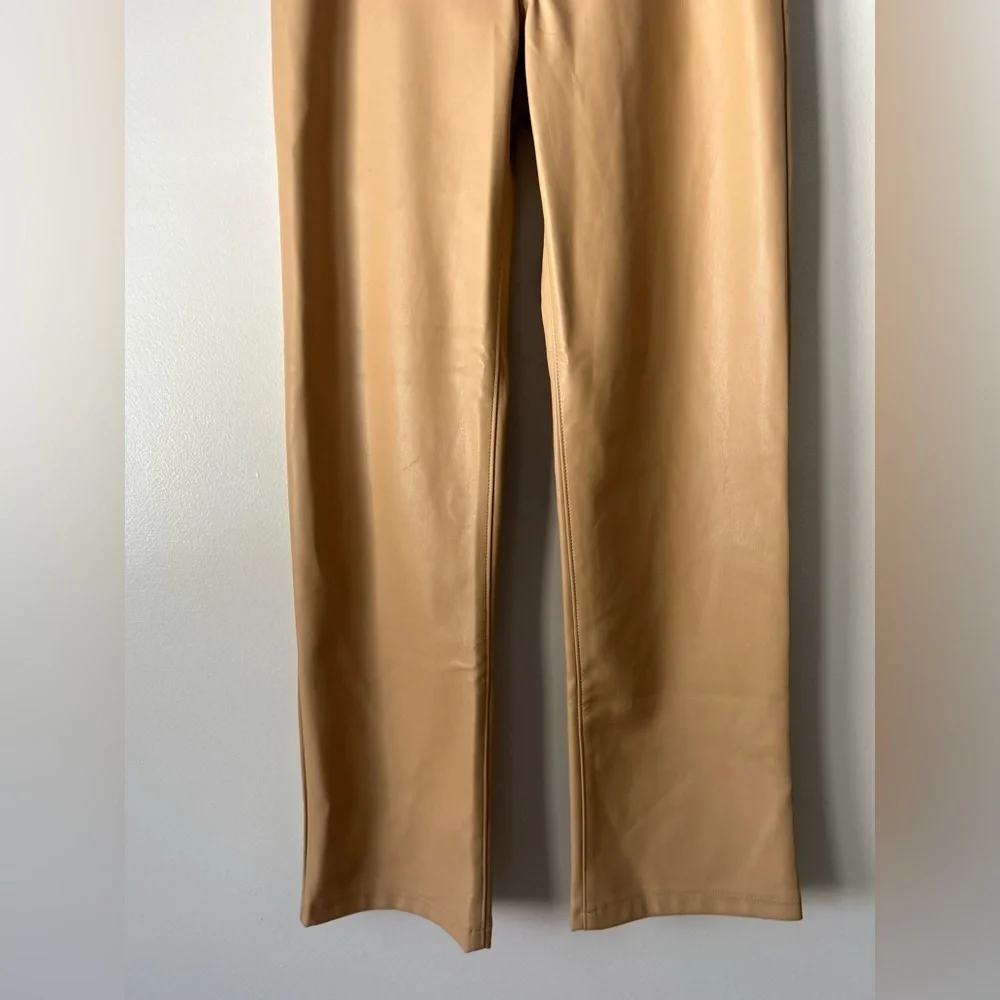 Hollister Women's Leather Tan Pants - Picture 4 of 5